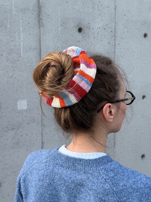 gumki do włosów Multicolour knitted scrunchie