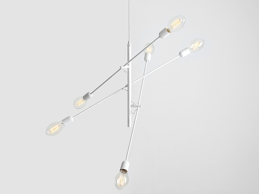 lampy wiszące Lampa wisząca minimalistyczna Twigo 6 - biała