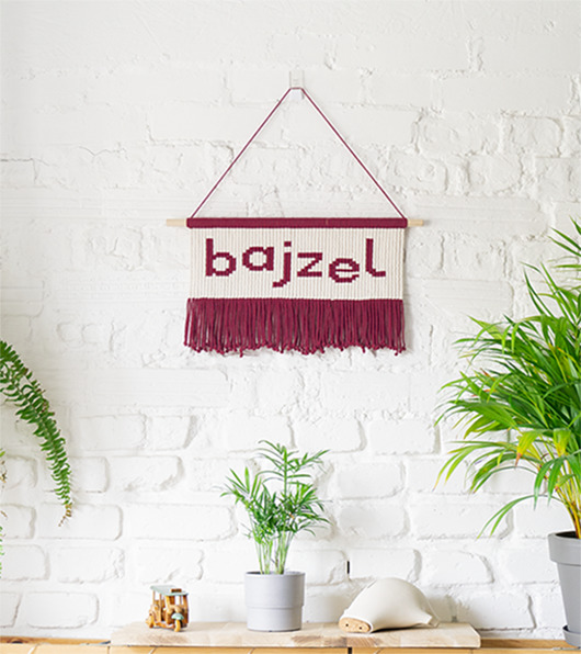 makramy bajzel - makrama z wyrazem! dostępna od ręki