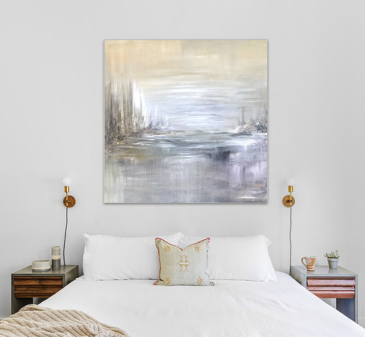 Obraz na płótnie 100 x 100 cm, farby akrylowe Beata Jarecka