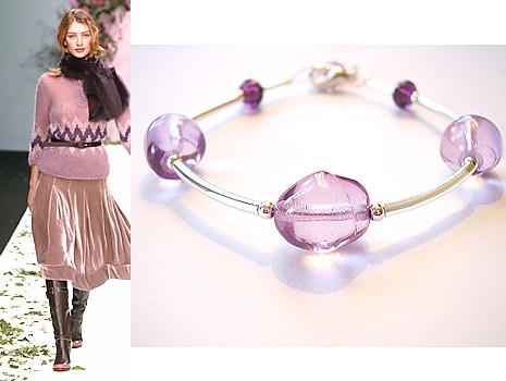 Bransoletka >Pure Violet< Marta Latawiec
