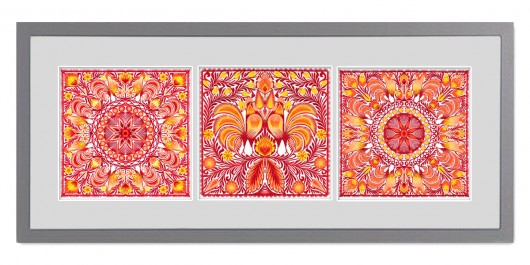  Fantasy COLORS (Framed ATR Paper-Cut-Outs) na ludowo