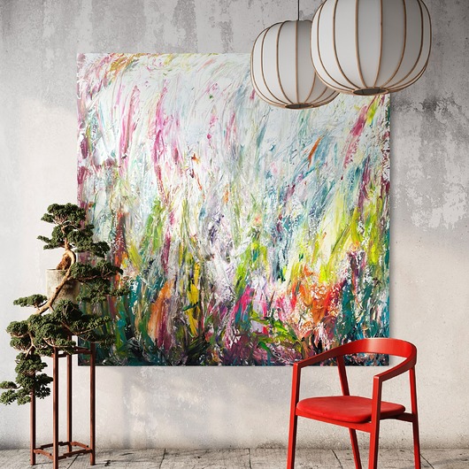 obrazy Obraz abstrakcyjny 100x100 cm