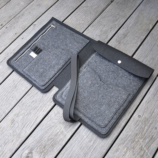 Filcowy organizer A4 - czarny - na dokumenty Beltrani