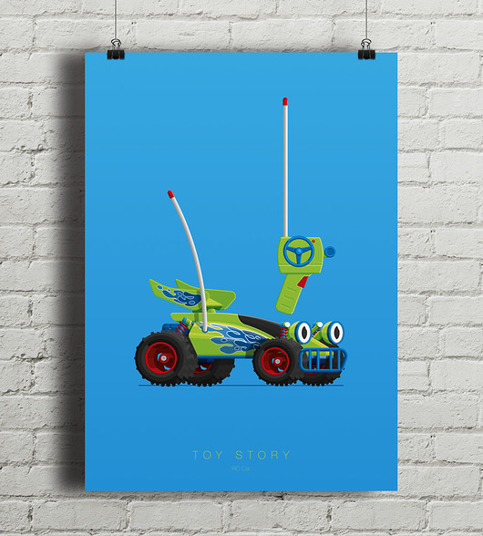Plakat Toy Story - RC Car  minimalmill