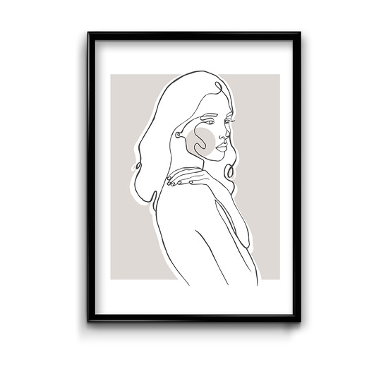 plakaty Plakat Geometric Girl No.1