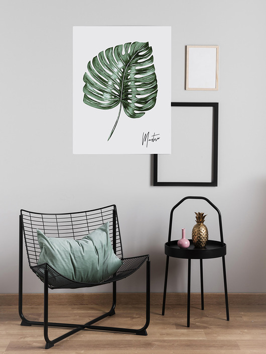 Plakat Monstera liśćmonstery HOG STUDIO