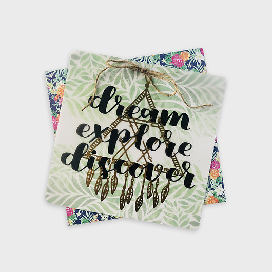 Kartka okolicznościowa "Dream, explore, discover" Joanna Klupś