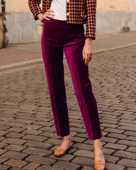 spodnie materiałowe damskie Spodnie MONTEPULCIANO