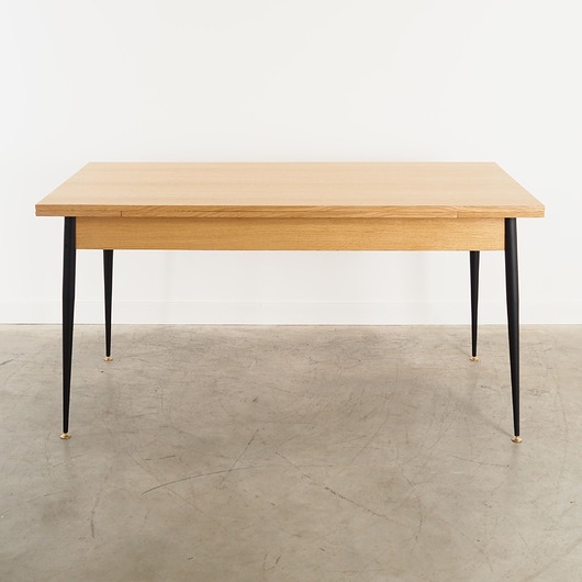 stoły Stół rozkładany dębowy, włoski design, lata 80, produkcja: Włochy