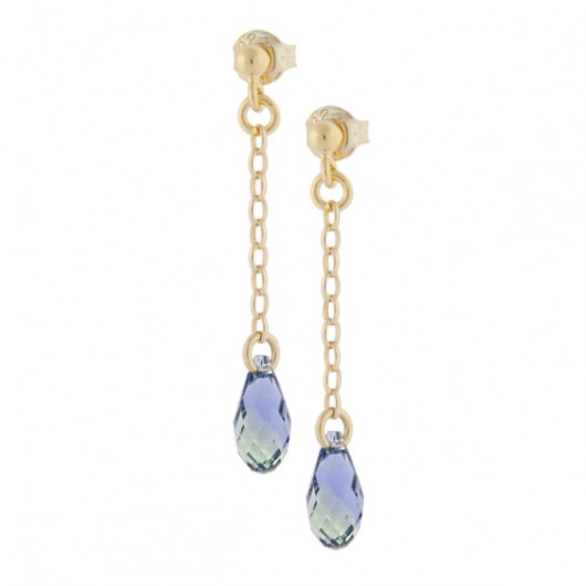 Błyszczący kryształ Swarovski na łańcuszku Laoni
