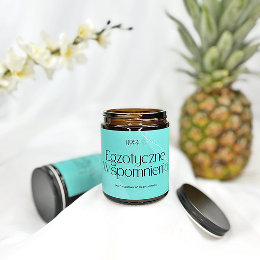 świece zapachowe Świeca Sojowa Egzotyczne Wspomnienia 180 ml