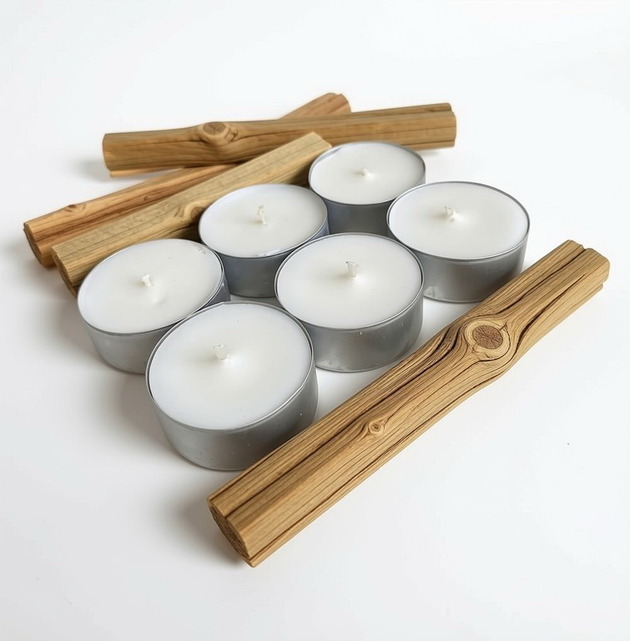 świeczniki i świece Premium Palo Santo 6 szt./ tealight 85g- wosk sojowy (dostępne inne zapachy)