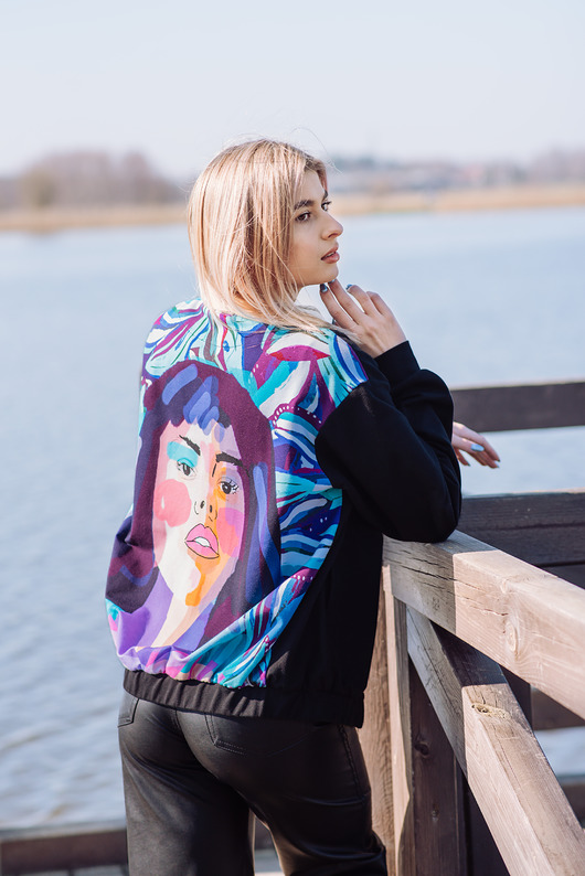 bluza bez kaptura damska Bomberka Women Logica