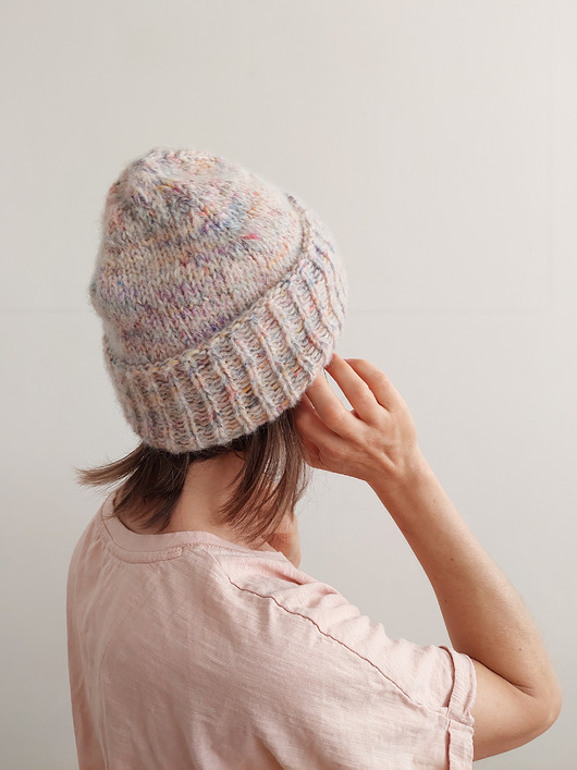 czapki damskie Na drutach "HA_01" alpaca&silk