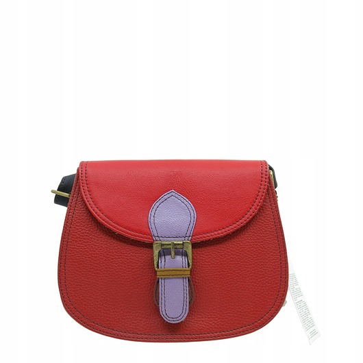 torby na ramię Damska listonoszka skórzana ze skrawków elegancka poręczna eko OLIVKA