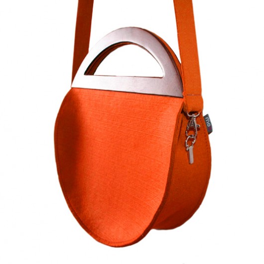 Round Glamour Orange+pasek moo studio