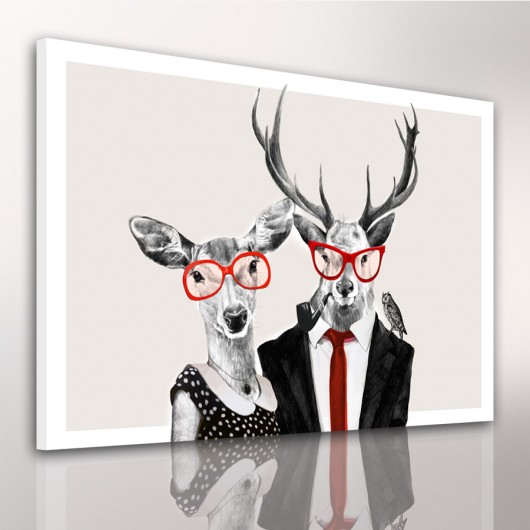 OBRAZ NA PŁÓTNIE -  120x80cm LOVE LUdesign gallery