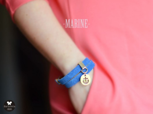 marine blue barboleta