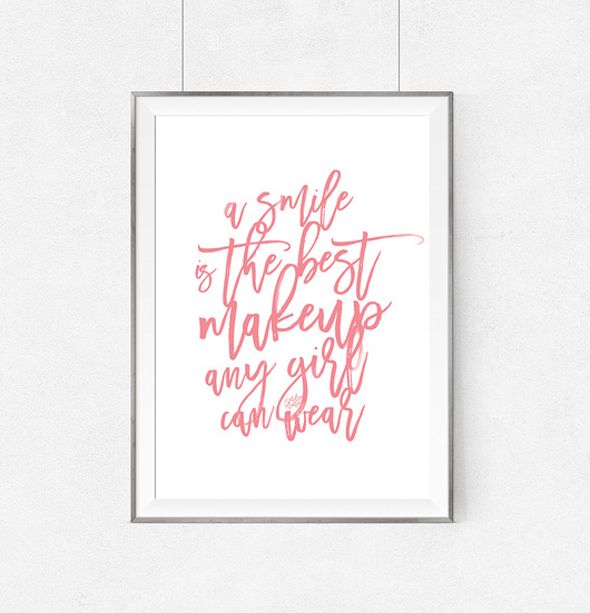 Plakat Marilyn Monroe Smile is the best...- A3 wejustlikeprints
