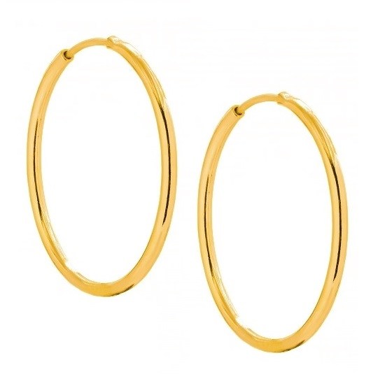 Kolczyki małe koła - srebro 925 pozłacane Coccola JEWELLERY