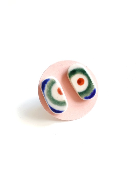 kolczyki ceramiczne Kolczyki ceramiczne Bolesławiec