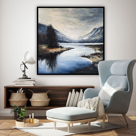 obrazy Obraz "Horyzont" akryl na płótnie 80x80 cm