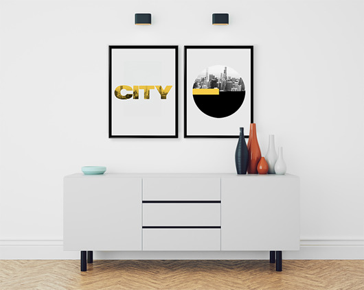Dwa plakaty  40x50 CITY Bury Lis