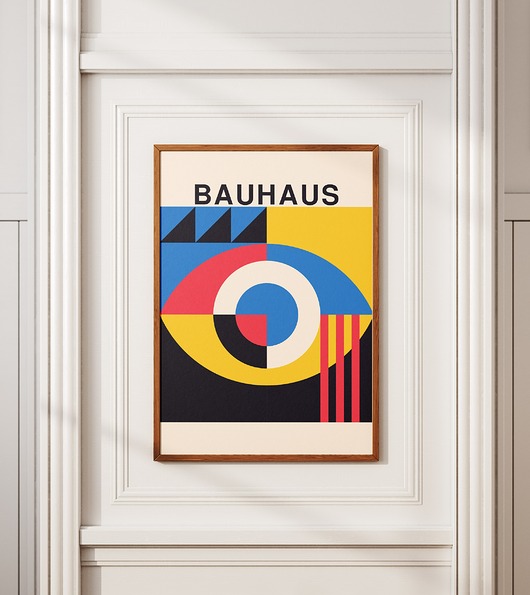 plakaty Minimalistyczny plakat - Bauhaus #25 - Do salonu, sypialni, biura