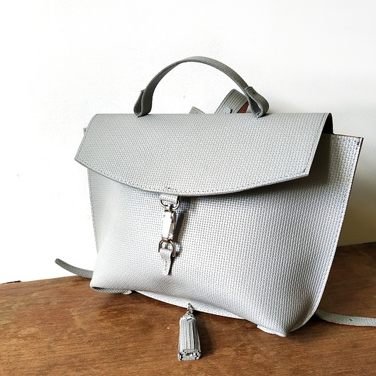 plecaki Plecak skórzany Country szara pepitka