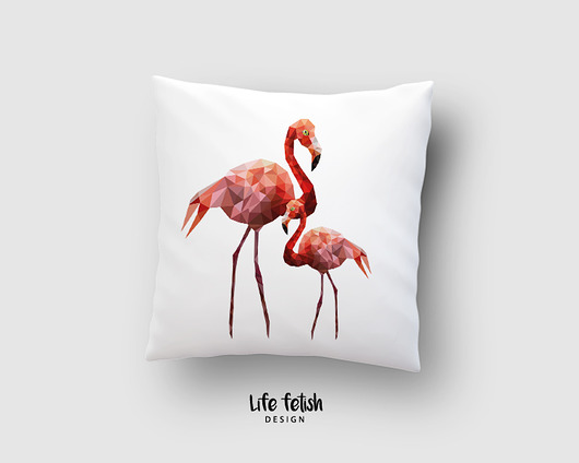 Poduszka z flamingami Life fetish