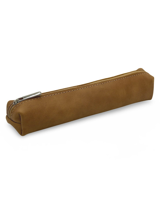 piórniki Etui na długopisy Piórnik skórzany tuba futerał Beżowy Parker Quality