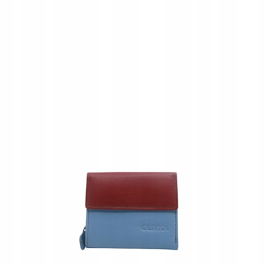 portfele damskie Portfel damski skórzany miejsce na bilon zdjęcie przegródki OLIVKA