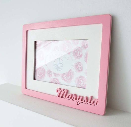 Ramka z dwoma imionami(komplet 2 szt) dabrovkahome