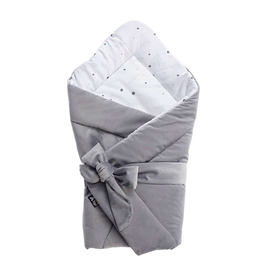 śpiwory i rożki niemowlęce Rożek Velvet Nest Premium gray