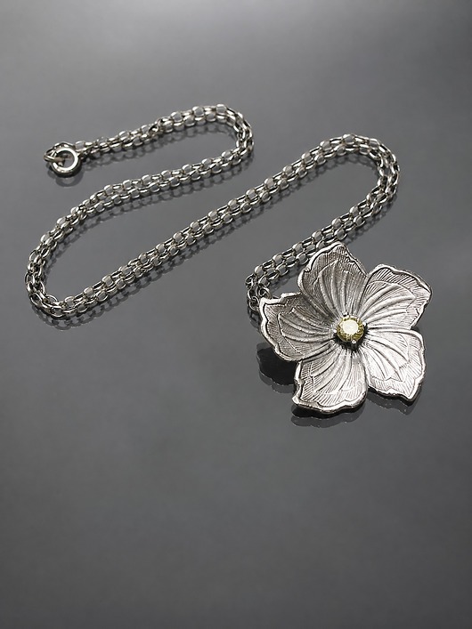 srebrne naszyjniki Flower /citrone/ - naszyjnik