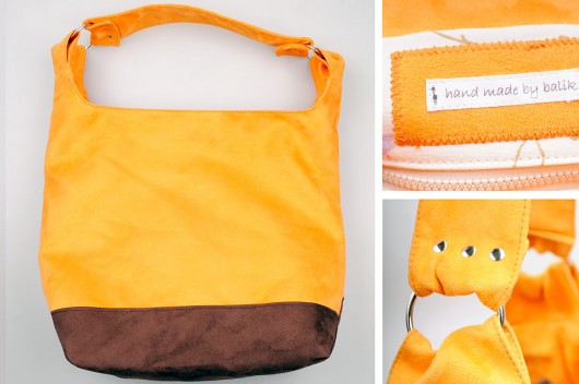 Pomarańcza z czekoladą torba z alkantary Balik Hand Made