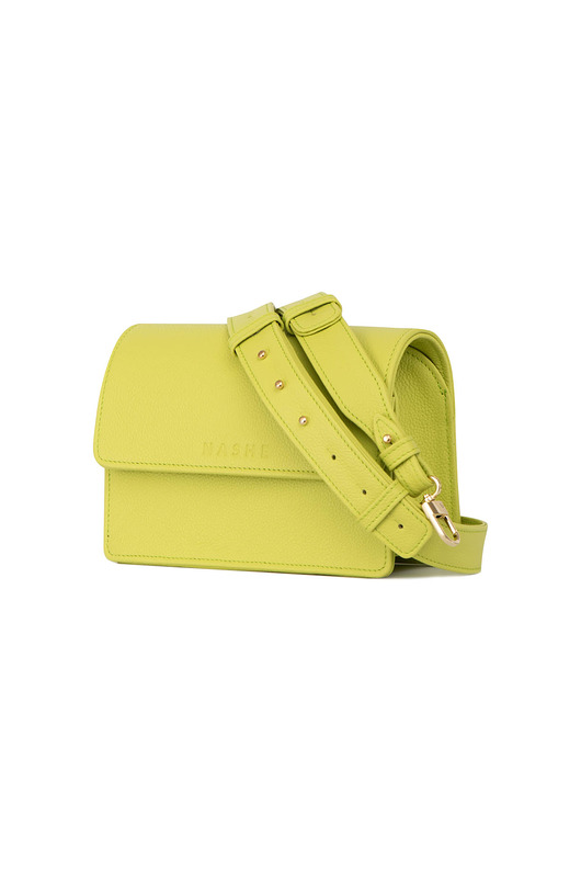 torby na ramię Limonkowa Torebka skórzana Wonder Bag