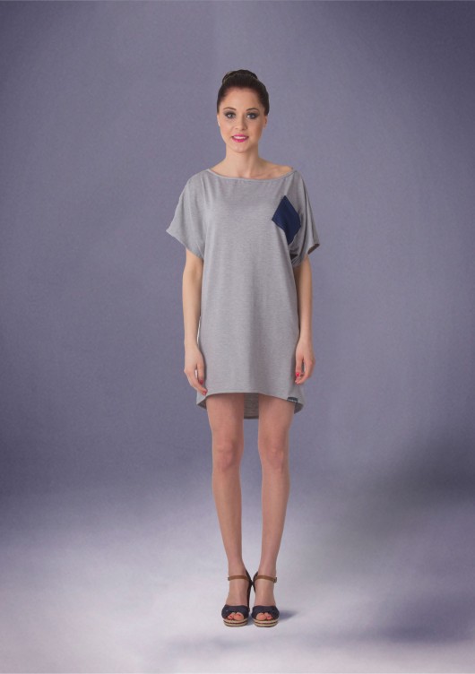 Szara tunika oversize Lambear
