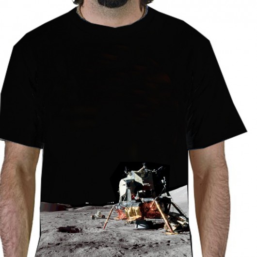 T-SHIRT męski, seria SPACE man on the moon KORA design