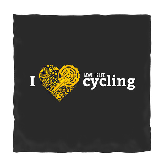 poduszki z napisami Poduszka.  I love cycling