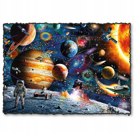 puzzle dla dzieci Puzzle drewniane KOSMOS Outer Space 240 elementów