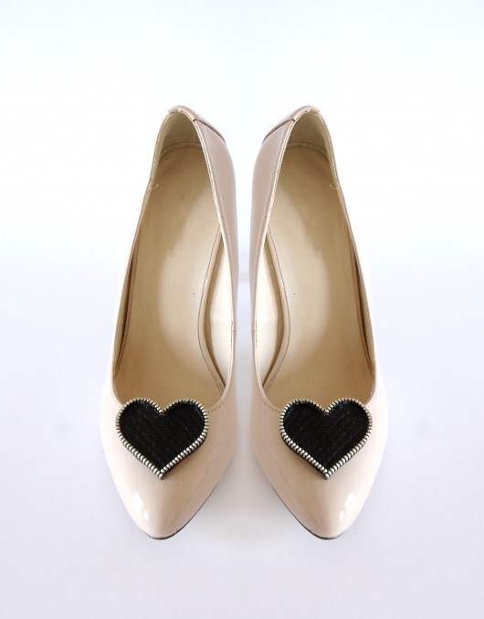 I love U Black Leather - klipsy do butów Coquet