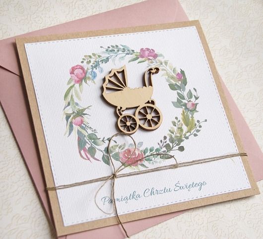 kartki, zaproszenia na chrzest Kartka z życzeniami : Chrzest