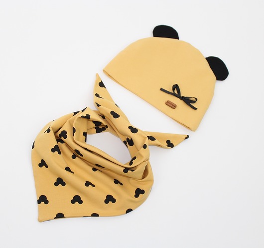 Komplet czapka i chusta mickey Noeli