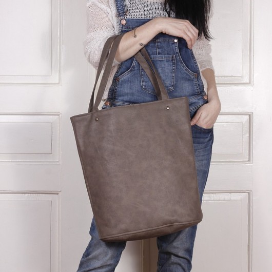 Shopper XL torba brązowa / codzienna hairoo