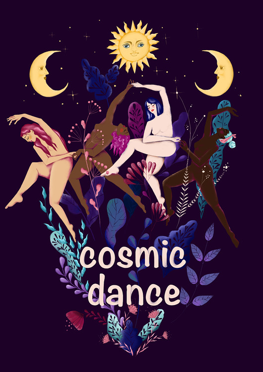 grafiki i ilustracje Cosmic dance