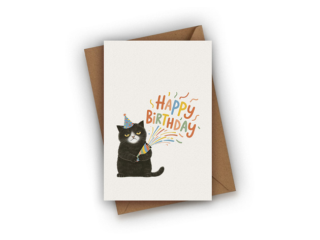 kartki okolicznościowe - wydruki Kartka urodzinowa- Happy Birthday