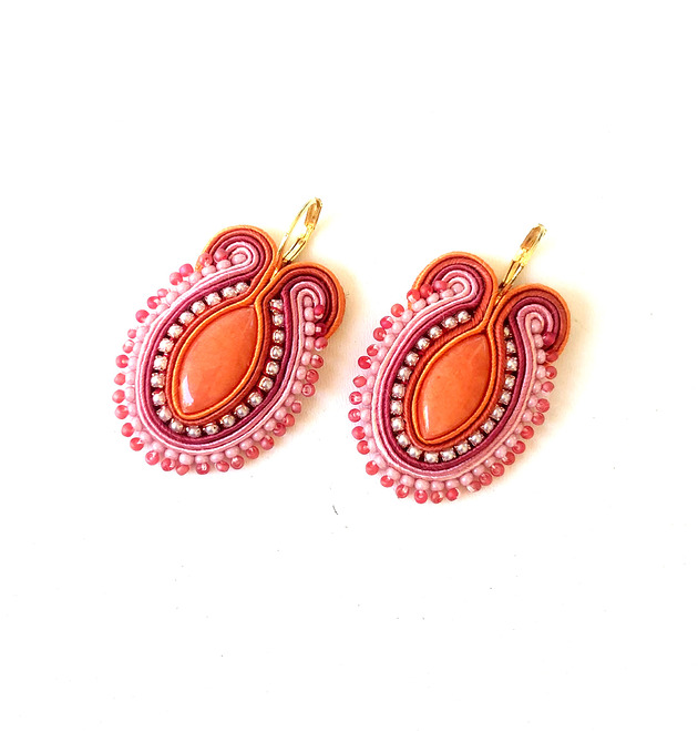 kolczyki soutache Sutaszowe kolczyki AURIR