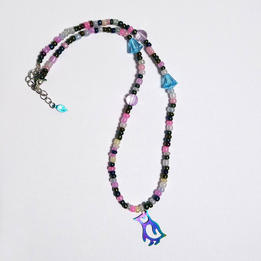 naszyjniki - inne Naszyjnik pingwinek - kolekcja Starlight